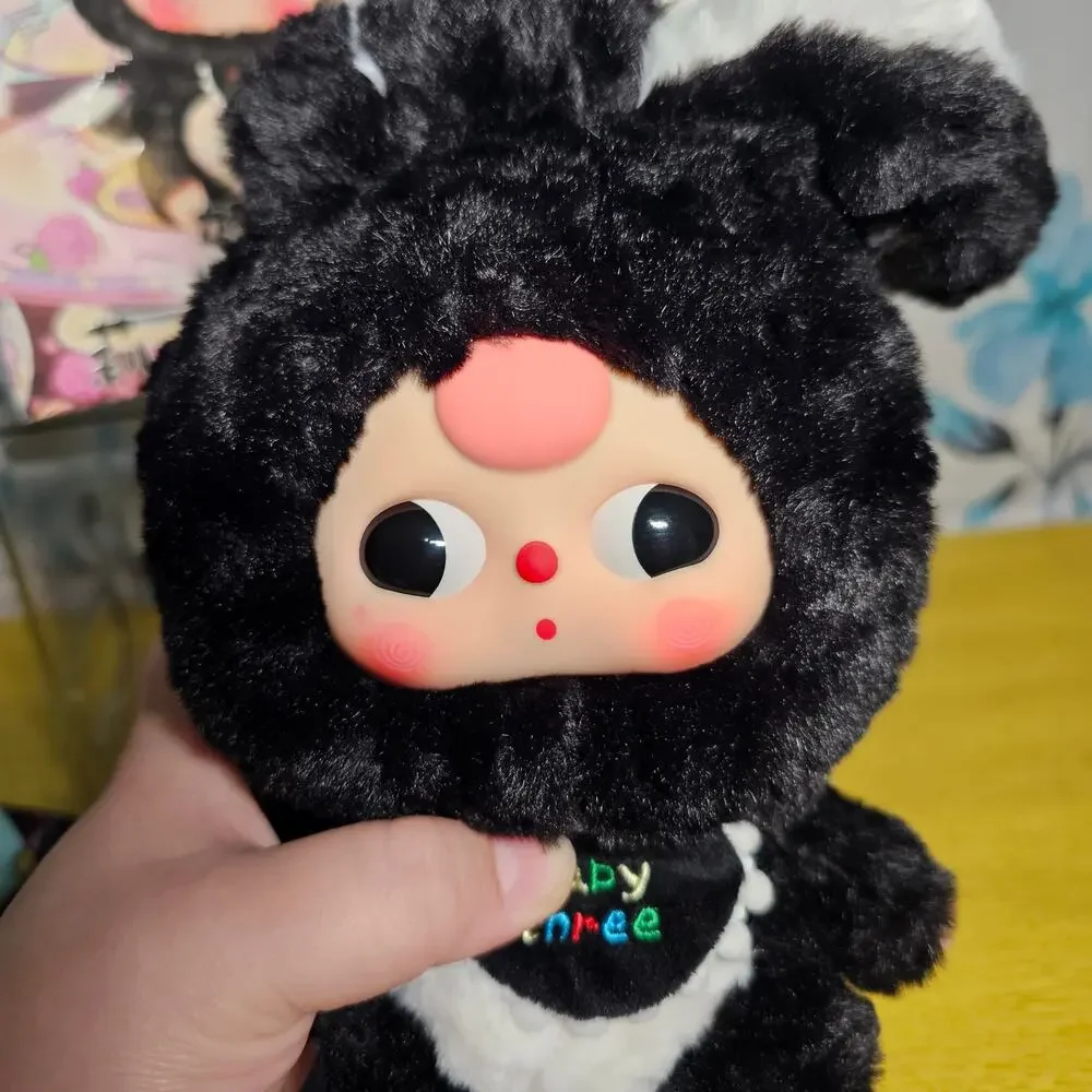 Baby Three Lily Rabbit Town V1 OPENED Black 180 Boba Eyes Pink Hair O Mouth